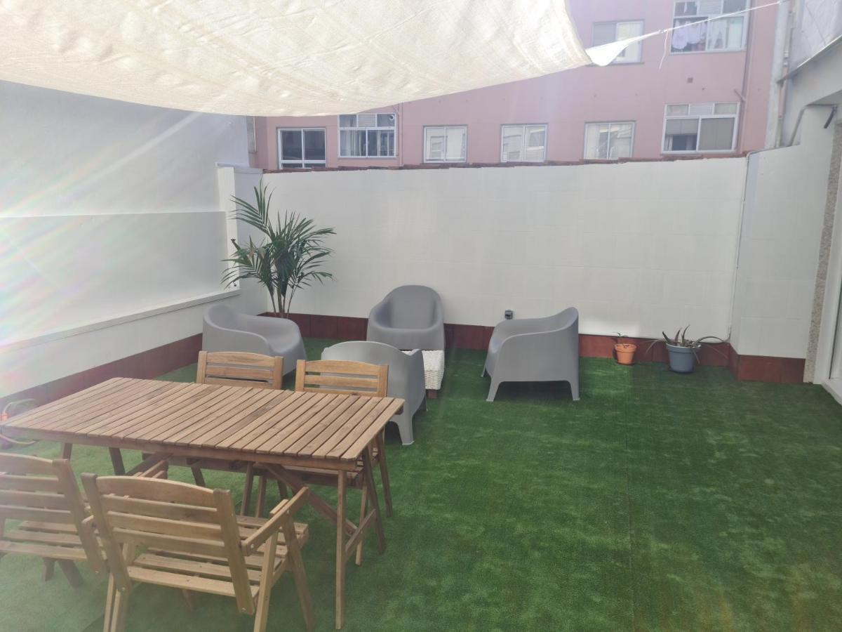 Amplio Y Moderno Piso De 4 Habitaciones Y Terraza Pontevedra Esterno foto